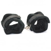 Hand Cuffs Plush Handcuffs Black